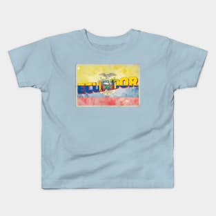 Ecuador Vintage style retro souvenir Kids T-Shirt